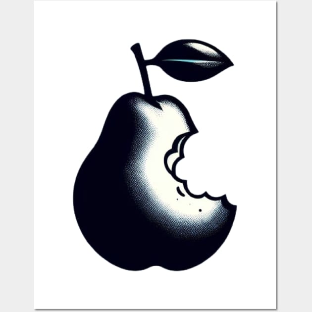 pear apple parody logo Wall Art by Anthony88